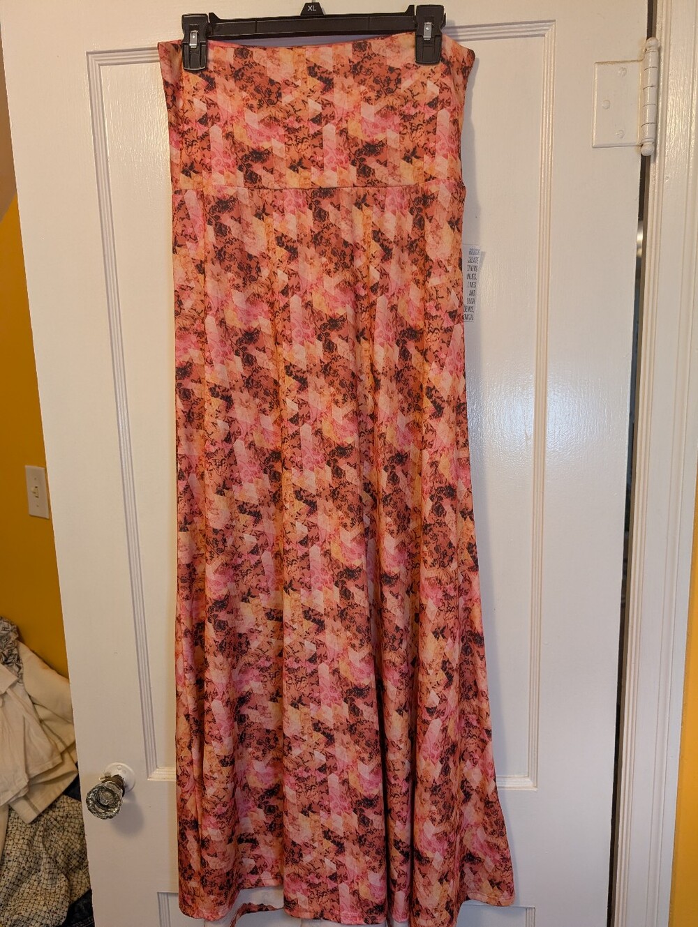 LuLaRoe Pink Multi Floral Maxi Skirt